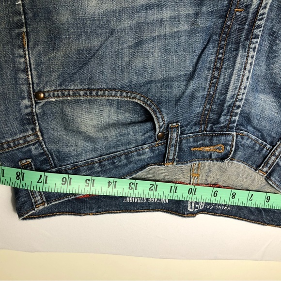 Wrangler Red Vintage Straight Men’s Jeans - Picture 6 of 6